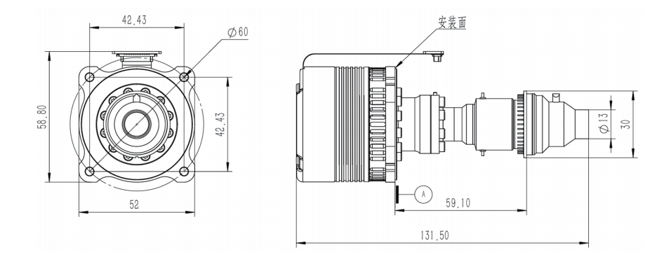 InSb同轴长寿命制冷探测器